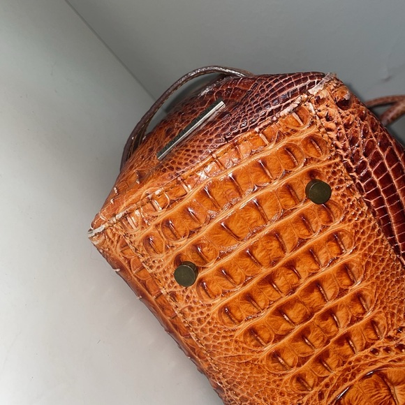 CHARLIE LAPSON Croc Embossed Brief Business Bag - Picture 8 of 10